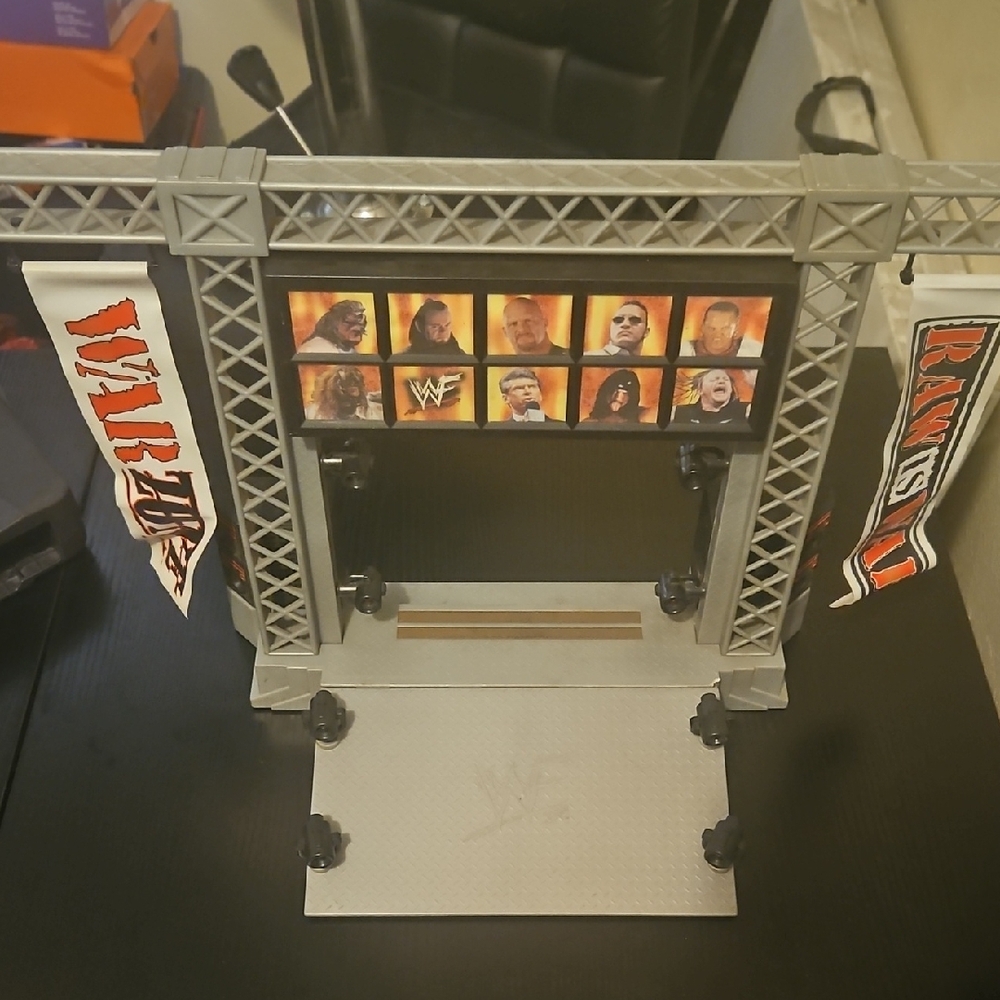 WWF RAW Wrestling Entrance Stage Playset
